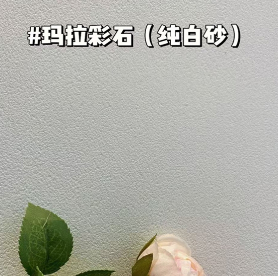 艺术漆玛拉彩石（纯白砂）