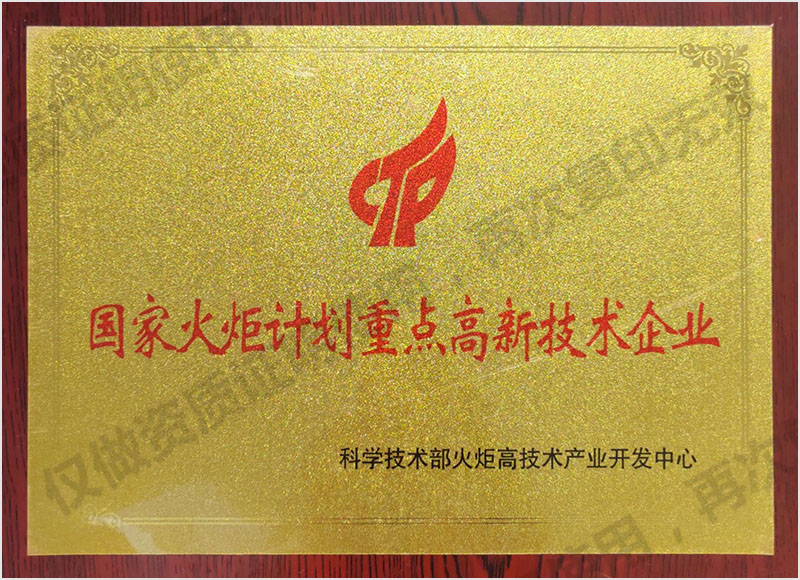 国家火炬计划重点高新技术企业